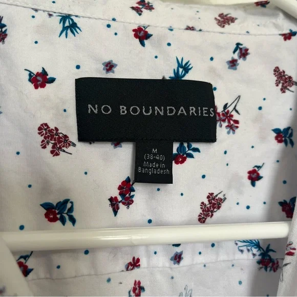 White Floral Short Sleeve Shirt (Box C) - Picture 6 of 8